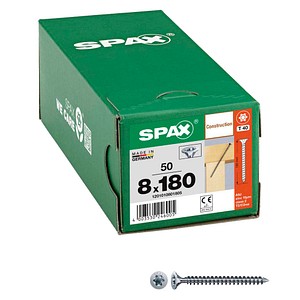 4003530246005 - Spax - Holzbauschraube 80 x 180 mm 50 Stück Vollgewinde Senkkopf t-star plus T40 CUT-Spitze wirox - 1201010801805 4003530246005 - Spax - Holzbauschraube 80 x 180 mm 50 Stück Vollgewinde Senkkopf t-star plus T40 CUT-Spitze wirox - 1201010801805