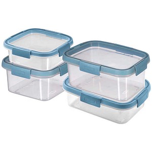 curver Frischhaltedosen-Set SMART FRESH ECO blau 0,9 /1,0 / 1,1 / 1,2 l, 1 Set