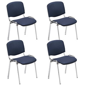 5901747563245 - Iso Besucherstühle blau Kunstleder 5901747563245 WCI01-R65Z-BBBV53-000328 - ISO 4L-CR V53 4 Stück