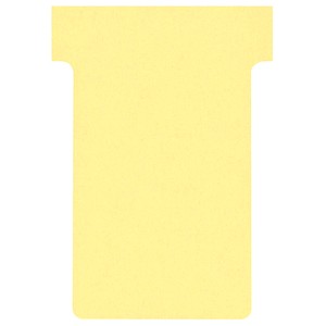 4016946200776 - FRANKEN T-Karten für Stecktafel Größe 1 Kopfbreite 29 mm Fußbreite 17 mm Höhe 47 mm gelb