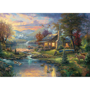 4001504594671 - Thomas Kinkade Im Naturparadies Puzzle 1000 Teile 4001504594671 Schmidt