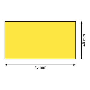 4052301042780 - 300 Magnetschilder gelb 40 x 75 cm 4052301042780 - 300 Magnetschilder gelb 40 x 75 cm