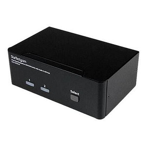 0065030839266 - StarTechcom 2 Port Dual DisplayPort USB KVM Switch mit Audio - DisplayPort Desktop KVM Umschalter mit USB Hub - 4xUSB Buchse 2xDP Buchse - KVM- Audio-Switch - 2 Anschlüsse 0065030839266 - StarTechcom 2 Port Dual DisplayPort USB KVM Switch mit Audio - DisplayPort Desktop KVM Umschalter mit USB Hub - 4xUSB Buchse 2xDP Buchse - KVM- Audio-Switch - 2 Anschlüsse