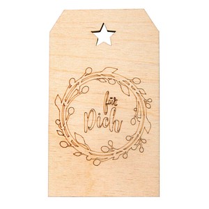 4006166811739 - Geschenkanhänger natur Holz für Dich 4006166811739 - Geschenkanhänger natur Holz für Dich
