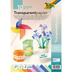 Folia Transparentpapier Farbig 115 G Qm Gunstig Online Kaufen Office Discount