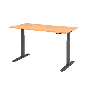 4032062185605 - Sitz-Steh-Schreibtisch VXMKA16 6 G elektrisch höhenverstellbar 70-120cm (H) 160x80cm (BxT) rechteckig buche graphit 403206 4032062185605 - Sitz-Steh-Schreibtisch VXMKA16 6 G elektrisch höhenverstellbar 70-120cm (H) 160x80cm (BxT) rechteckig buche graphit 403206