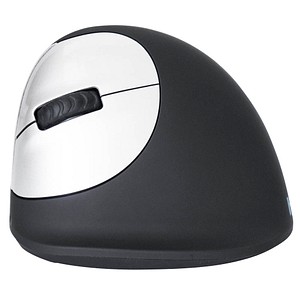 r-go HE Ergo Vertical Mouse Größe M links Maus ergonomisch kabellos schwarz, silber