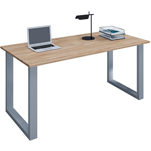 4051814440830 - my office Lona Schreibtisch sonoma-eiche rechteckig U-Fuß-Gestell silber 1600 x 800 cm 4051814440830 - my office Lona Schreibtisch sonoma-eiche rechteckig U-Fuß-Gestell silber 1600 x 800 cm