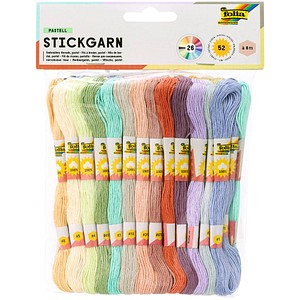 4001868108781 - Garn zum Sticken Pastell matt pastellfarben 10 mm x 80 m 4001868108781 folia 52 Stück 4001868108781 - Garn zum Sticken Pastell matt pastellfarben 10 mm x 80 m 4001868108781 folia 52 Stück