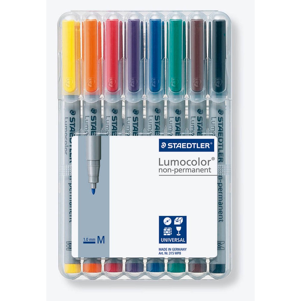 STAEDTLER MARS Lumocolor Folienstift Nonpermanent Blau – Feucht Abwischbar, 0,6 Mm Strichstärke