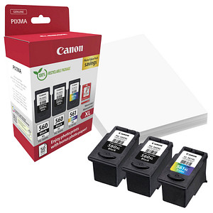 8714574680484 - PG-560XL x2 CL-561XL Photo Value Pack - 3-pack - High Yield - black colour (cyan magenta yellow) - original - glossy - ink cartridge   paper kit