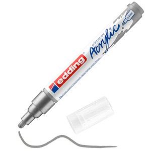 4057305026774 - Acrylmarker 5100 silber 2-3mm Rundspitze 4057305026774 Edding 4057305026774 - Acrylmarker 5100 silber 2-3mm Rundspitze 4057305026774 Edding