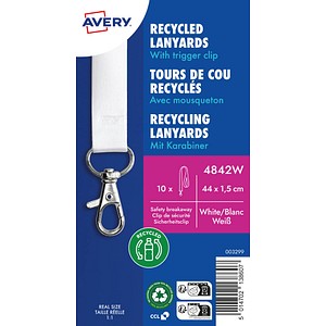 5014702138607 - Lanyard 4842W 15x440mm ws 10St 5014702138607 AVERY Zweckform
