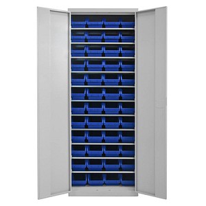 4050049408257 - Werkzeugschrank blau Werkstattschrank Metallschrank mit 48 Sichtlagerkästen - ADB 4050049408257 - Werkzeugschrank blau Werkstattschrank Metallschrank mit 48 Sichtlagerkästen - ADB