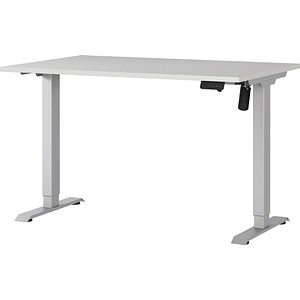 4005949801981 - GERMANIA Boras höhenverstellbarer Schreibtisch kaschmir rechteckig T-Fuß-Gestell silber 1200 x 800 cm 4005949801981 - GERMANIA Boras höhenverstellbarer Schreibtisch kaschmir rechteckig T-Fuß-Gestell silber 1200 x 800 cm
