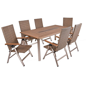 4041908124937 - Sitzgruppe Florence silber Kunststoff Metall 7-teilig 4041908124937 Garden Pleasure 4041908124937 - Sitzgruppe Florence silber Kunststoff Metall 7-teilig 4041908124937 Garden Pleasure