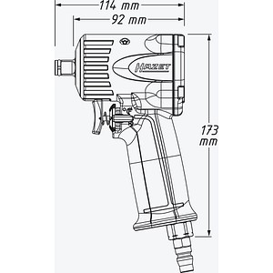 4000896188987 - 9012M 9012M Druckluft-Schlagschrauber Werkzeugaufnahme 1 2 (125 mm) Außenvierkant Drehmoment (max) 678 Nm 4000896188987 - 9012M 9012M Druckluft-Schlagschrauber Werkzeugaufnahme 1 2 (125 mm) Außenvierkant Drehmoment (max) 678 Nm