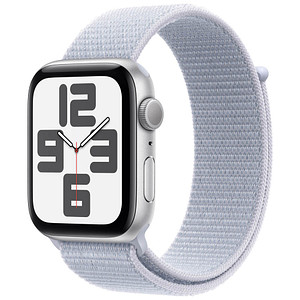 Apple Watch SE 44 mm Aluminium (GPS) Sport Loop  blaue Wolke, silber