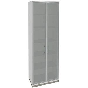 4260429767786 - fm Aktenschrank Oldenburg 4260429767786 lichtgrau Acrylglas satiniert 5 Fachböden 800 x 442 x 2221 cm