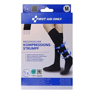 4027521537255 - Kompressionsstrümpfe geschlossene Spitze schwarz Größe M 4027521537255 FIRST AID ONLY