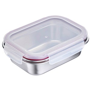 4004094236679 - Lunchbox WESTMARK Edelstahl Lunch Box  Frischhaltedose 600 ml silber B131cm H55cm L175cm Edelstahl 18 8 Polyprophylen (PP) Silikon Lebensmittelaufbewahrungsbehälter auslaufsichere Brotdose – mikrowellen- & ofenfest