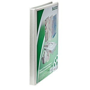 6 LEITZ Präsentationsringbücher 2-Ringe weiß 2,9 cm DIN A4