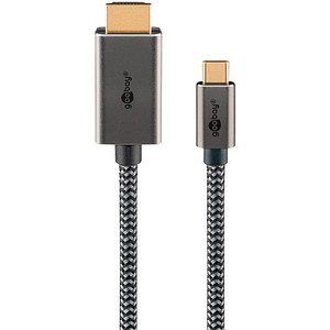 4040849757006 - USB 31 C-SteckerHDMI-Stecker Kabel 20 m silber schwarz 4040849757006 Goobay 4040849757006 - USB 31 C-SteckerHDMI-Stecker Kabel 20 m silber schwarz 4040849757006 Goobay