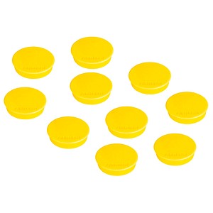 4016946183857 - Haftmagnete HMS3604 rund 38x7mm (ØxH) gelb 2500g Haftkraft 4016946183857 HMS3604 10 Stück