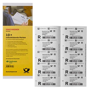 Deutsche Post 2,65 € Einschreibenmarken 2289 selbstklebend, 10 St.