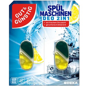GUT&GÜNSTIG 2IN1 Spülmaschinen-Deo, 2 St.