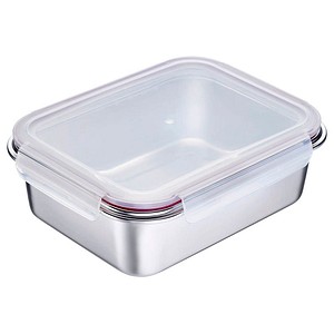 4004094236976 - Frischhaltedose Edelstahl Lunch Box 2250 ml 800 cm hoch silber 225 l 1 St