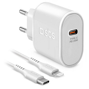 8018417340673 - Ladekabel mit Adapter weiß 10 m 20 Watt 8018417340673 sbs 8018417340673 - Ladekabel mit Adapter weiß 10 m 20 Watt 8018417340673 sbs