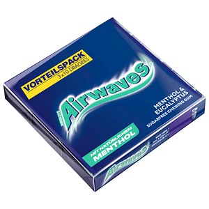 4009900580748 - MENTHOL & EUCALYPTUS Kaugummis 3 Pack à 10 St