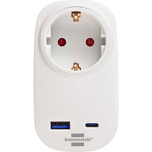 4007123696000 - Brennenstuhl Steckdosenadapter Steckdosenadapter + USB Charger PD 20W