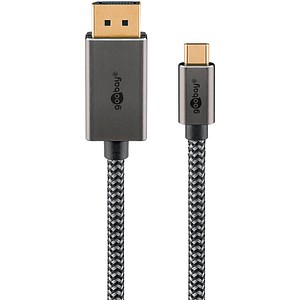 4040849757082 - USB-C 31DisplayPort Kabel 20 m silber schwarz 4040849757082 Goobay 4040849757082 - USB-C 31DisplayPort Kabel 20 m silber schwarz 4040849757082 Goobay