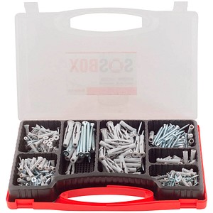 4048962224405 - fischer SOS-Box S   FU + S 533629 Universaldübel Ø 35 4 45 5 6 8 10 mm 25 30 35 40 45 50 60 80 mm 210 Stück