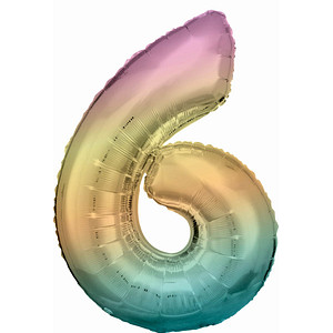 0194099036153 - Luftballons Zahl 6 regenbogen 0194099036153 amscan 0194099036153 - Luftballons Zahl 6 regenbogen 0194099036153 amscan