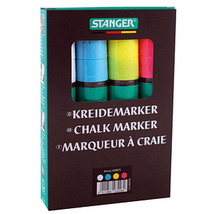 STANGER jumbo Kreidemarker farbsortiert 5,0 - 15,0 mm, 4 St.