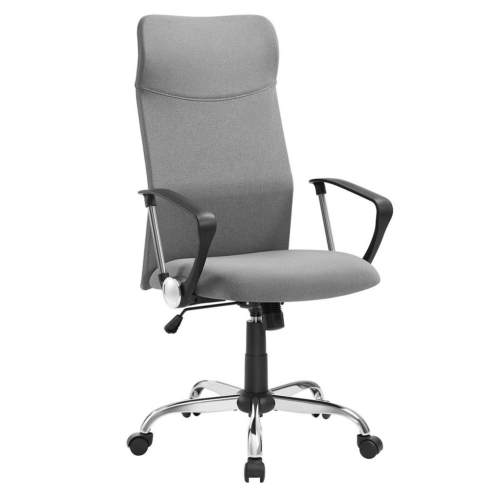 SONGMICS Bürostuhl, OBN034G01 Stoff grau, Gestell silber | office discount
