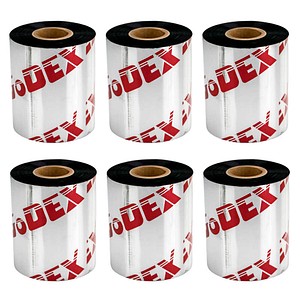 GoDEX GRS 945 schwarz Thermotransferbänder für Etikettendrucker, 6 Rollen