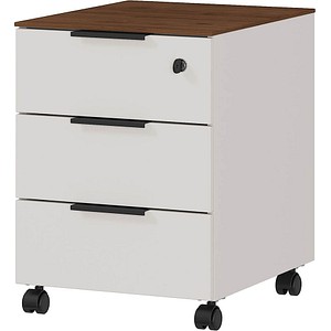 GERMANIA Ancona Rollcontainer kaschmir, nussbaum 3 Auszüge 41,0 x 51,0 x 55,0 cm