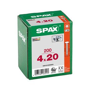 4003530166013 - Spax - Universalschraube T Te Bomb E 4 Cut T-Star Plus In T Galvanis Blank A2j - 0201010350123 0201010400203