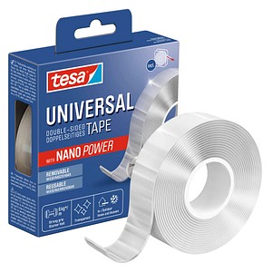 4063565398698 - tesa® Universal doppelseitiges Tape Nano Power bis 5 kg m 3m x 30mm hochtransparent