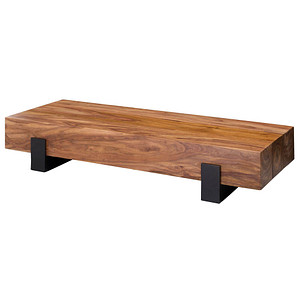 WOHNLING Couchtisch Massivholz sheesham 115,0 x 44,0 x 22,0 cm