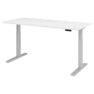 4032062182499 - Sitz-Steh-Schreibtisch VXMKA19 W S elektrisch höhenverstellbar 70 - 120cm (H) 180cmx80cm (BxT) rechteckig weiß Silber 4032 4032062182499 - Sitz-Steh-Schreibtisch VXMKA19 W S elektrisch höhenverstellbar 70 - 120cm (H) 180cmx80cm (BxT) rechteckig weiß Silber 4032