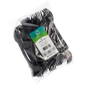 8717202976454 - Mehrweg-Besteck Papstar Gabeln 50 St spülmaschinengeeignet recyclebar Bio-PP schwarz 8717202976454 - Mehrweg-Besteck Papstar Gabeln 50 St spülmaschinengeeignet recyclebar Bio-PP schwarz