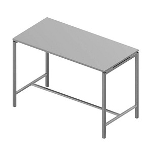 8056039558908 - Stehtisch Creo grau rechteckig 4-Fuß-Gestell alu 1600 x 800 x 1070 cm