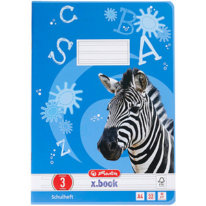 4008110283715 - Schulheft 10767283 xbook Lineatur 3 Schreiblern-Lineatur A4 80g blau 32 Blatt 64 Seiten 4008110283715 Herlitz 4008110283715 - Schulheft 10767283 xbook Lineatur 3 Schreiblern-Lineatur A4 80g blau 32 Blatt 64 Seiten 4008110283715 Herlitz