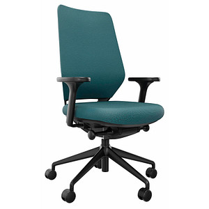 fm Bürostuhl Asiento, 4260761570945 Stoff blau, Gestell schwarz