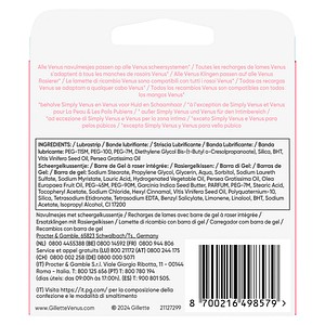 8700216498579 - Venus Comfortglide Spa Breeze Rasierklingen 8700216498579 4 Stück 8700216498579 - Venus Comfortglide Spa Breeze Rasierklingen 8700216498579 4 Stück